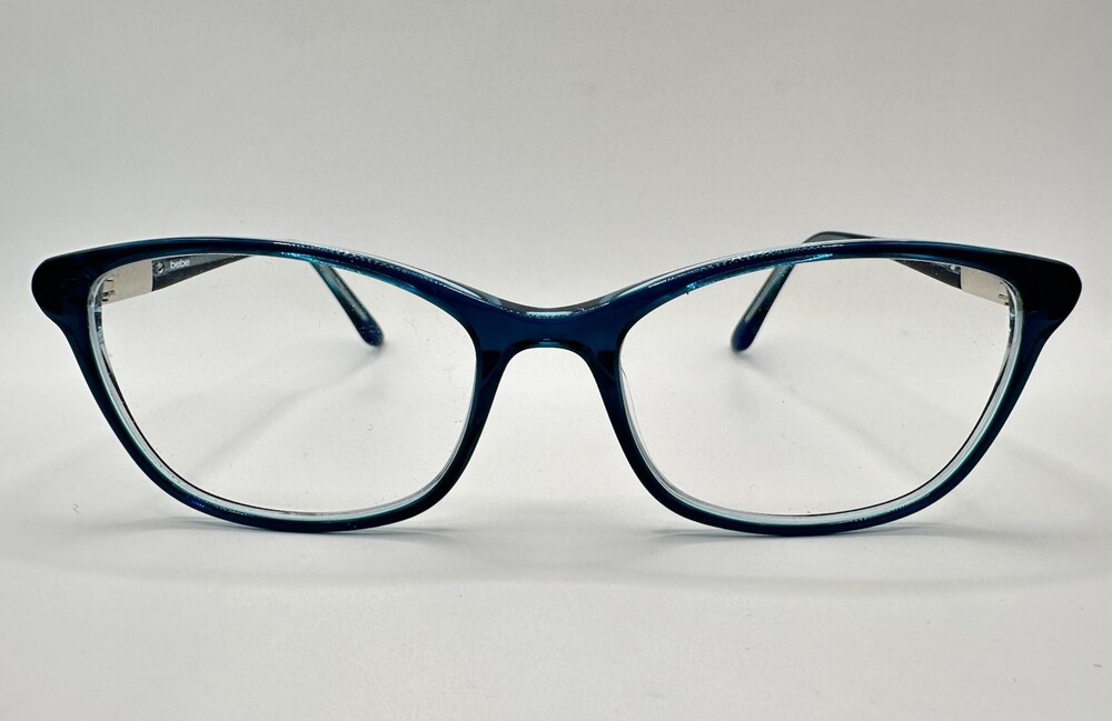 Bebe Eyeglasses Frames BB5146 440 Teal Clear Cat Eye 54-17-140